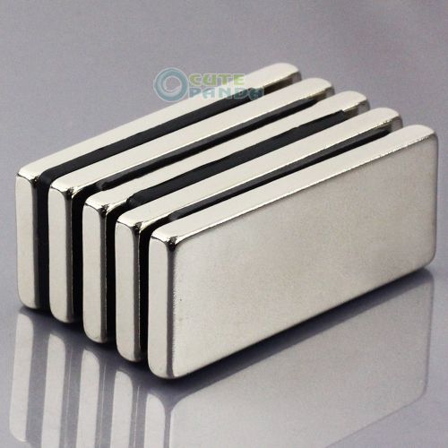 5pcs Super Strong Block Slice Magnet 50 x 20 x 5 mm Craft Rare Earth Neodymium