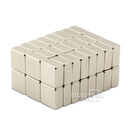 Lot 50 Super Strong Block Cuboid Magnets Rare Earth Neodymium 10 x 10 x 5 mm N50