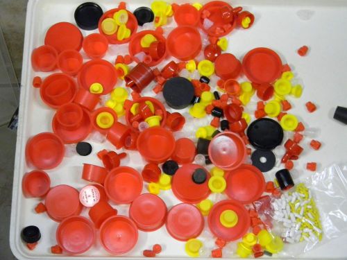 AUTO AND INDUSTRIAL PAINT MASKING CAPS, PLUGS, BUTTONS, OVER 300 PCS. ASSORTED
