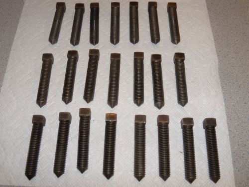 (4) set screws 1/2-13 x 2 1/2 sq. hd. -case hardened brighton for sale