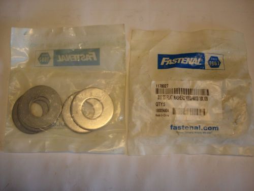 New - 2 Packages of 5 Pieces each - 316SS 3/4&#034; Flat Washers