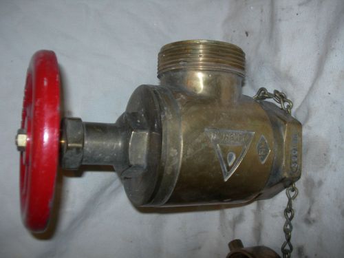 USED ALLEN CO 2 1/2U  FIRE HOSE VALVE MODEL 534-63SM W CAP AND CHAIN