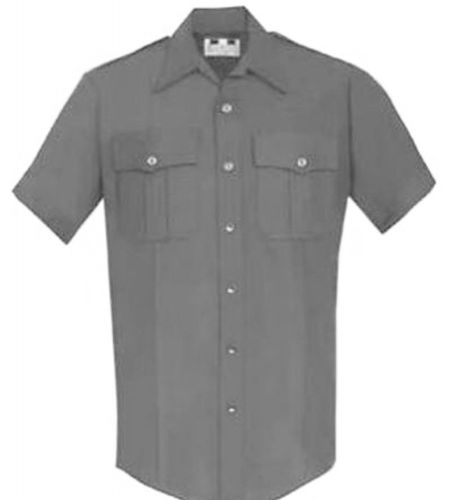 Flying cross uniform duro poplin short sleeve shirt grey size 16 * free shipping for sale