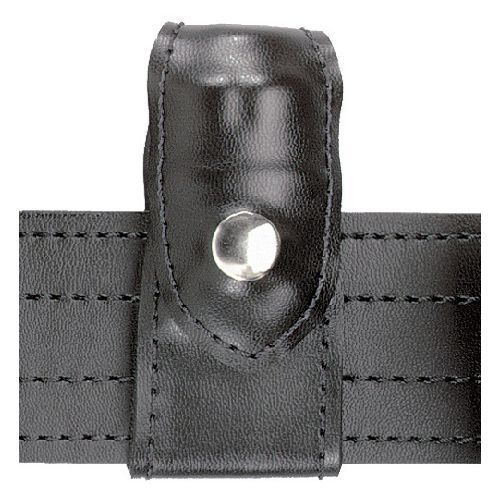 Safariland 371-2-6 black plain chrome split-six single speedloader pouch 1.75&#034; for sale