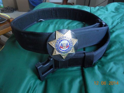 Security Badge and Duty belt