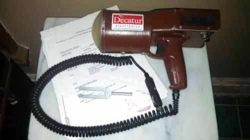 Vintage Decatur Hunter Handheld Radar Gun w/ Manual, Calibration Cert and Fork