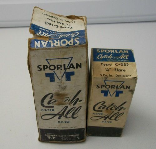Two sporlan catch all filter driers for sale