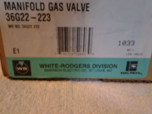 Oem white rodgers trane gemini furnace gas valve 36g22 223  new in box for sale