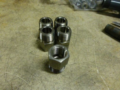 5 NEW SS SWAGELOK PIPE CONNECTOR UNION  1/2 MALE X 1/2 FEMALE    NO RESERVE