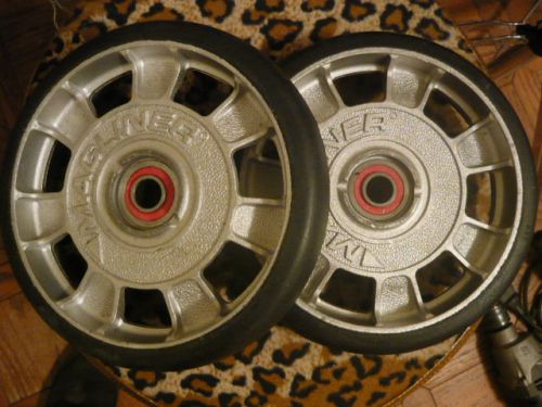 2 Magliner 815 8&#034; Mold-On Rubber Wheels