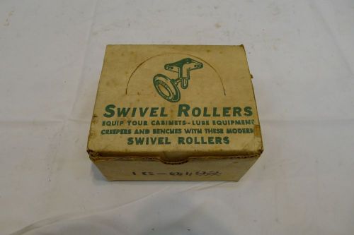 NEW Vintage &#034;Swivel Rollers&#034; 3&#034; Caster Wheels -For Creepers, Machinery, MUST SEE