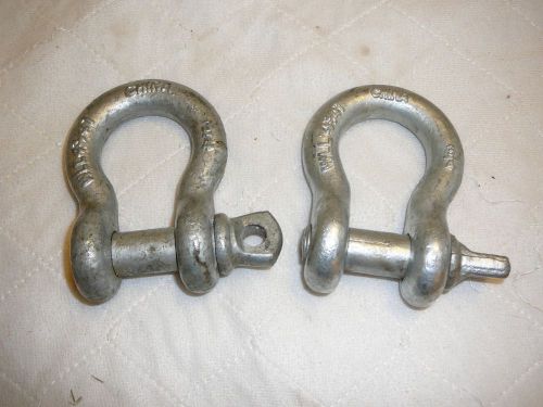 Shackle 3/4&#034; WLL 4 3/4T Set of Two