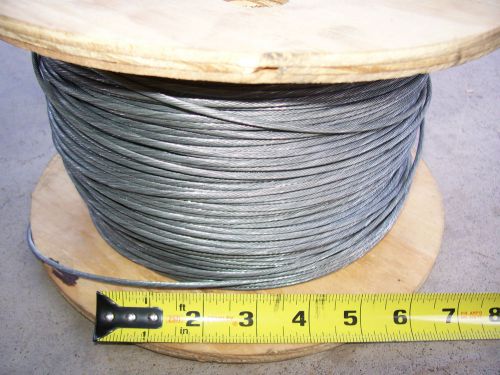 NEW!!! 1000&#039; 1x19 7/64&#034; Galvanized Aircraft Cable- Wire Rope FREE SHIPPING!!!