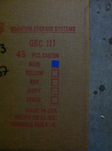 Quantum Storage Systems Storage Bin Cups QBC 111 48 pieces. BLUE
