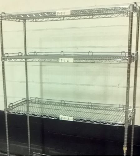 Wire shelving - commercial shelving - four shelves for sale