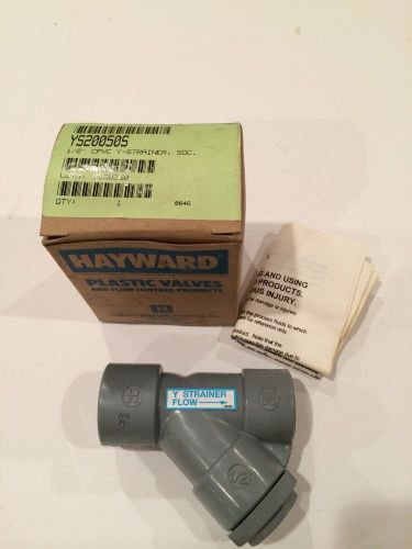 Hayward Y Type Strainer Plastic 1/2&#034; Socket Connection CPVC YS20050S New in Box