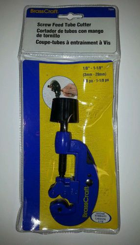 Two BrassCraft Screw Feed Tube Cutters 1/8 to 1 1/8 Inch Pipe (Blue &amp; Black)