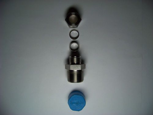 Swagelok ss-810-1-12 male connector 1/2&#034; tube od x 3/4&#034; male npt auction for sale