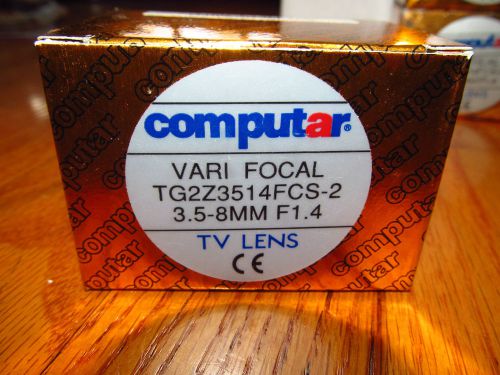 New in box computar tg2z3514fcs-2  1/3&#034; autoiris 3.5-8mm  varifocal lens for sale