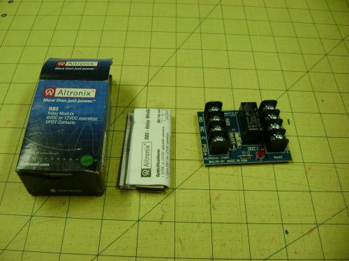 Altronix RB5 - Relay Module 6 VDC or 12 VDC w/ DPDT Contacts - NEW IN BOX