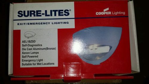 Sure-lites cooper bronze architectural emergency light ael1bzsd  wet location for sale