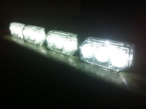 Soundoff singnal led white lights, very bright, excellent condition (set of 4) for sale