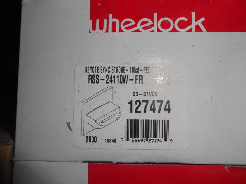 Wheelock rss-24110w-fr remote sync strobe for sale