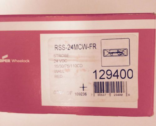 Cooper wheelock rss-24mcw-fr . strobe for sale