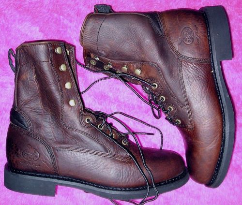 New leather work boots ~ georgia g008 comfort core  size 11.5 wide for sale