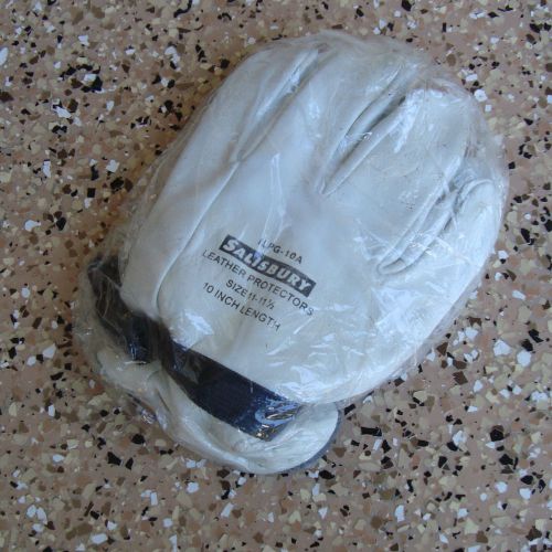 1 pair salisbury ilpg-10 electrical leather protector gloves, 11 - 11 1/2, new for sale