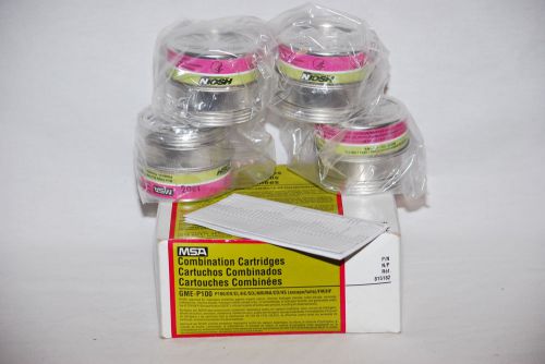 4 Combination Cartridges Multigas GME-P100 OV/CL/HC/SD/AM/MA/CD/HS MSA 815182