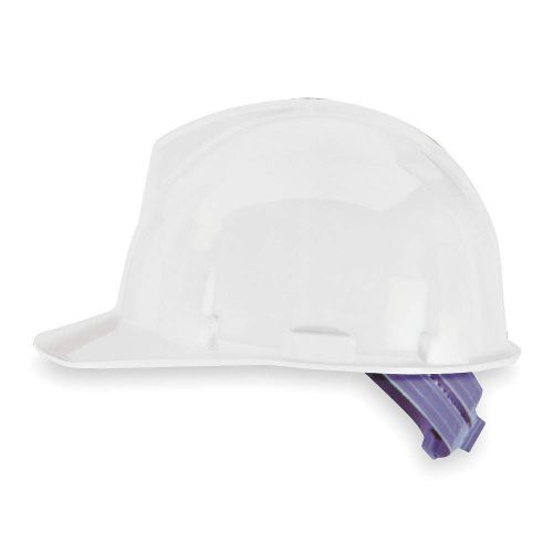 Hard hat, frtbrim, slotted, pinlk, white 454728 for sale
