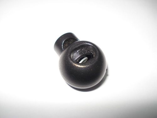 50 pcs 7/8&#034; Black Ball Plastic Cord lock Round Toggles