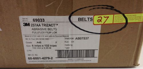 3M Trizact 237AA cloth belt 6&#034;x132&#034; A45 Grade