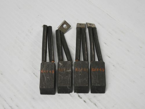 NEW LOT OF 4 NO NAME CARBON MOTOR BRUSH RAY49 1-3/8&#034;L 5/8&#034;W 1/2&#034;TH