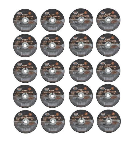 20 pc 3&#034; metal steel cut off wheel 1/16&#034; thickness 3/8&#034; arbor type 41 flat disc for sale