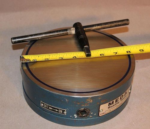 8&#034; Meda Fine Pole Round Magnetic Chuck w/ key