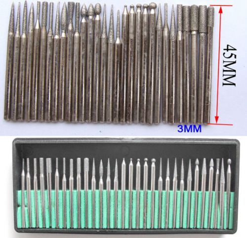5 sets 3MM Handle Grinding for Nail Drill Bits Wear Marble sculpture Jewelry