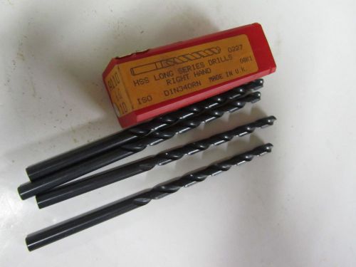 4 skf &amp; dormer tools 6.60mm metric 6.60 mm taper length long series drills 0227 for sale