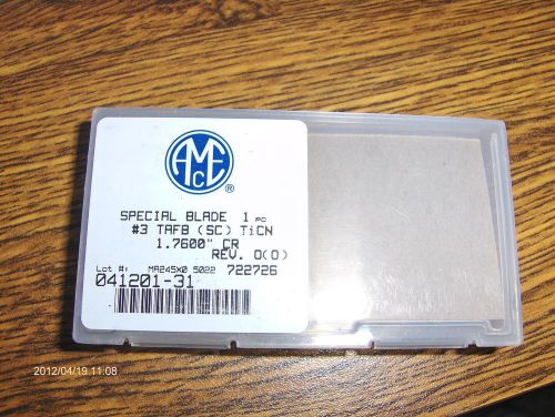 Amec - allied  machine  special  blade  1.760&#034; dia  series #3  ticn coated ( 1 ) for sale