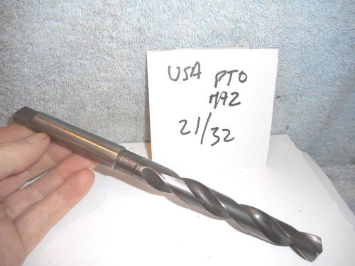 Machinists 12/05 buy now usa 21/32 mt2 taper shnak drill for south bend 9&#034; for sale