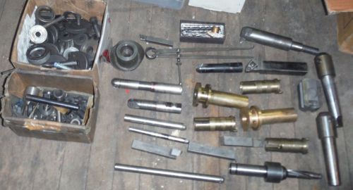 LOT OF MACHINIST MACHINE TOOLING TOOLS HOLDERS ETC SOME MAYBE CARBIDE