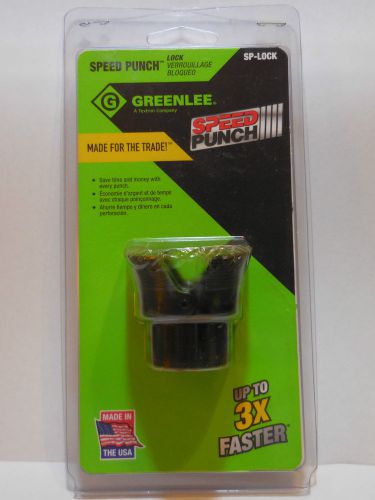 Greenlee sp-lock for speed punch system – new!! - made in usa for sale