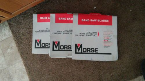 Morse brand lot of 3 pkgs. of band saw blades 8-7/8 x 1/2 for sale