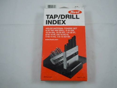 New huot 18pc tap/drill index national course set - huot tap/drill index usa for sale