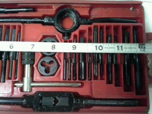 39 pcs Tungsten Steel tap &amp; die set adjustable tap wrench handle tap and die lot