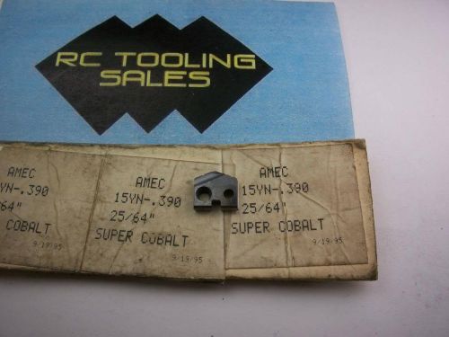 25/64 .3906 Super Cobalt Spade Drill Insert TiCN Coated Series #Y T-A 15YN-.390