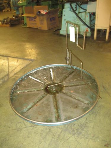 Pan type horizontal flat stock 36&#034; payoff reel - power press - nice condition! for sale