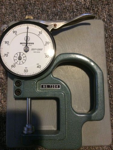 MITUTOYO 7304 Machinist Dial Indicator Thickness Guage .001&#034;-1.000&#034;