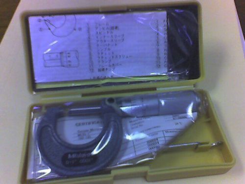 Mitutoyo 1&#034; Micrometer 103-135 New 0-1&#034; Range and .0001&#034; Resolution